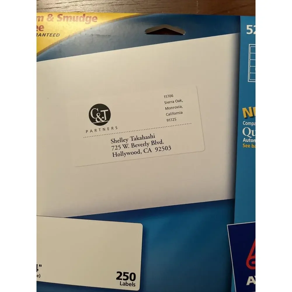 Avery 5263 True Block Shipping Labels White Laser 2